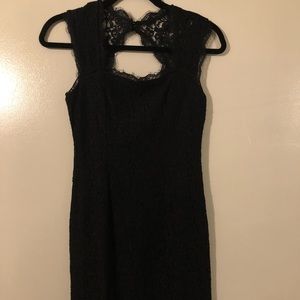 Black Lace Adrianna Papell Cocktail Dress